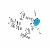 OEM Honda Odyssey Disk, Front Brake Diagram - 45251-SHJ-A00