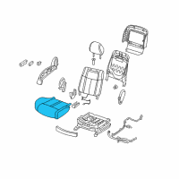 OEM Nissan Cushion Assembly - Front Seat Diagram - 87300-9DH5B