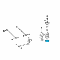 OEM 2008 Toyota Solara Lower Insulator Diagram - 48258-33010