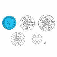 OEM Nissan Altima Disc Wheel Assembly Diagram - 40300-6CA0B