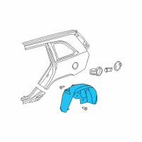 OEM 2007 Chrysler Pacifica Shield-WHEELHOUSE Diagram - 4857648AD