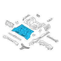 OEM 2012 Kia Optima Panel Assembly-Rear Floor Diagram - 655112T100