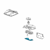 OEM 2013 Ford F-250 Super Duty Map Lamp Lens Diagram - 7L1Z-13783-DA