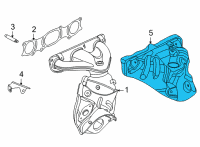 OEM 2022 Nissan Sentra Cover-Exhaust Manifold Diagram - 16590-6LD0A