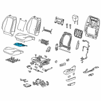 OEM 2016 GMC Terrain Seat Cushion Heater Diagram - 22784709