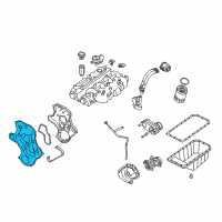 OEM Jeep Liberty Cover-Timing Case Diagram - 5159211AB