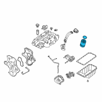 OEM 2005 Jeep Liberty Filter-Engine Oil Diagram - 5003558AB