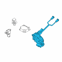 OEM Kia Clock Spring Contact Assembly Diagram - 934903R125