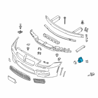 OEM 2014 BMW X6 Spacegrau Ultrasonic Transducer Diagram - 66-20-9-233-034