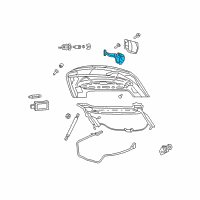 OEM 2009 Chrysler Sebring Latch-DECKLID Diagram - 4589244AH