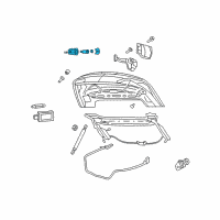 OEM Chrysler 200 Cylinder Lock-Deck Lid Lock Diagram - 68004994AA