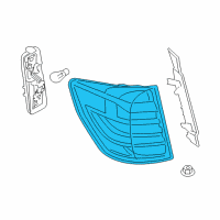 OEM 2014 BMW X3 Rear Light In The Side Panel, Left Diagram - 63-21-7-220-241