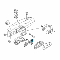 OEM 2000 Nissan Quest Meter Assy-Fuel Diagram - 24827-7B020