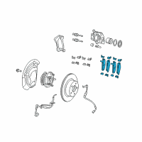 OEM 2020 Jeep Wrangler FRONT DISC BRAKE Diagram - 68409860AC