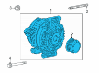 OEM 2022 Buick Encore Alternator Diagram - 42609193