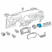 OEM 2019 Toyota Corolla Hazard Switch Diagram - 84332-02390