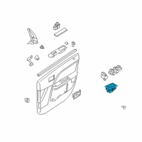 OEM 2009 Ford Taurus Memory Switch Diagram - 5F9Z-14776-AAA