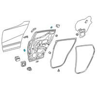 OEM 2019 Toyota C-HR Door Shell Hole Plug Diagram - 90950-06115