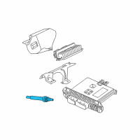 OEM Ford F-250 Super Duty Glow Plug Diagram - 8C3Z-12A342-A