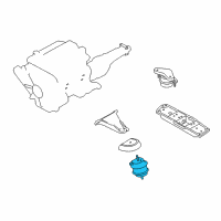 OEM Infiniti M45 INSULATOR - Engine Mounting, Front Diagram - 11220-EH00A