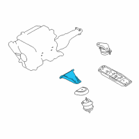OEM 2008 Infiniti M45 Bracket Engine Mounting Rh Diagram - 11233-EH00A