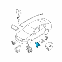 OEM Nissan GT-R Sensor Assy-Side Air Bag, RH Diagram - K8836-1MA0B