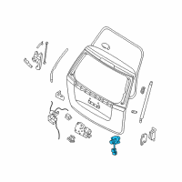 OEM 2008 Hyundai Entourage Back Door Key Sub Set Diagram - 81250-4JA00