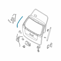 OEM 2008 Hyundai Entourage WEATHERSTRIP Assembly-TAILGATE A/PINCH, LH Diagram - 83130-4D100