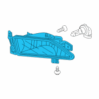 OEM Honda Pilot Foglight Unit, Driver Side Diagram - 33951-S9V-A11