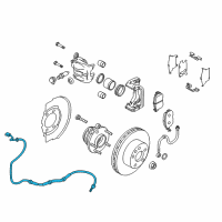 OEM Nissan Murano Sensor Assembly-Anti SKID, Front RH Diagram - 47910-1AA0B