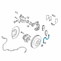 OEM Nissan Murano Hose Assy-Brake, Front Diagram - 46211-1AA1A