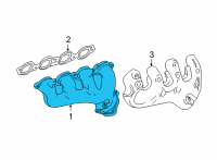 OEM Chevrolet Tahoe Exhaust Manifold Diagram - 12701710