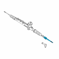 OEM 2007 Mercury Mariner Inner Tie Rod Diagram - 6M6Z-3280-A