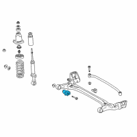 OEM 2009 Toyota Prius Axle Beam Bushing Diagram - 48725-02290