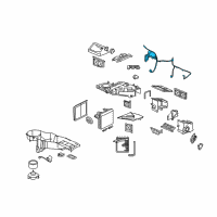 OEM 2003 Chevrolet Silverado 1500 HD Harness Asm, Heater & A/C Control Wiring Diagram - 89023353