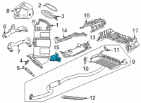 OEM Cadillac CT4 Heat Shield Diagram - 84137705