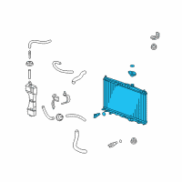 OEM 2013 Honda Insight Radiator (Toyo) Diagram - 19010-RBJ-004