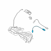 OEM 2016 BMW 550i GT xDrive O2 Oxygen Sensor Pre Catalytic Converter Diagram - 11-78-7-576-673