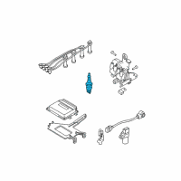 OEM Kia Sedona Spark Plug Assembly Diagram - 2741037100