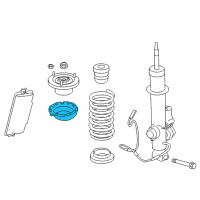 OEM 2010 BMW 750i Upper Spring Pad Diagram - 33-53-6-775-750