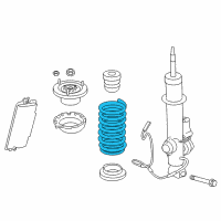 OEM 2010 BMW 750i Rear Coil Spring Diagram - 33-53-6-786-658