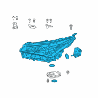 OEM Lexus NX200t Headlamp Unit With Gas, Left Diagram - 81185-78090
