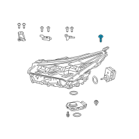 OEM 2014 Toyota RAV4 Grille Screw Diagram - 90159-50388