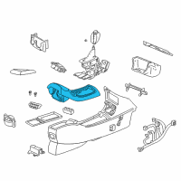 OEM 1998 Buick Century Plate Asm-Front Floor Console Trim *Gray Diagram - 10353410