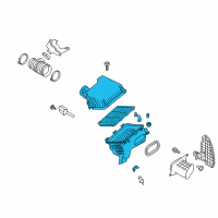 OEM Nissan Titan XD Air Cleaner Diagram - 16500-EZ31B