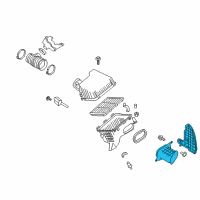 OEM 2017 Nissan Titan XD Duct Assembly Air Diagram - 16554-EZ31B