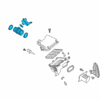 OEM 2019 Nissan Titan XD Pipe Assembly Air Diagram - 16576-EZ30C