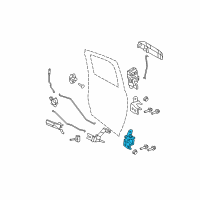 OEM 2021 Ram 2500 Rear Door Lower Hinge Diagram - 68058533AC