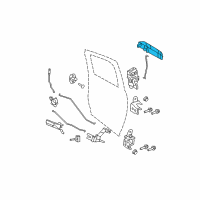 OEM 2018 Ram 2500 Exterior Door Diagram - 55112384AE