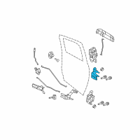 OEM 2016 Ram 3500 Rear Door Upper Hinge Diagram - 68058522AA